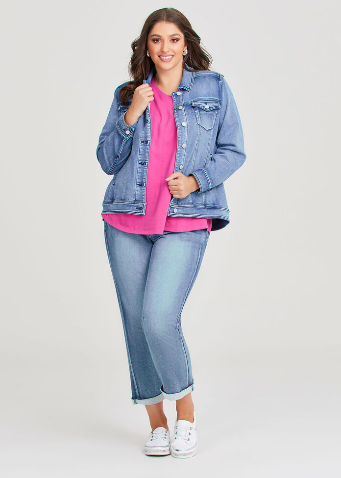 The Best Fit Denim Jacket, , hi-res
