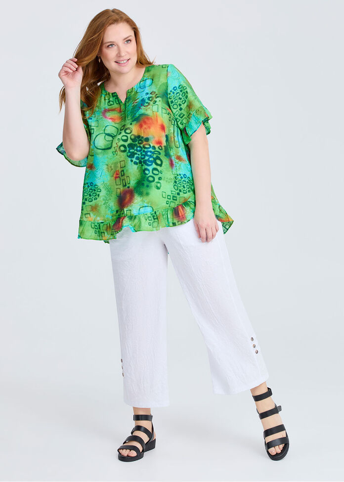 Salsa Ruffle Natural Top, , hi-res