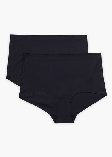 Plus Size 2 Pack No VPL Micro Full Briefs 