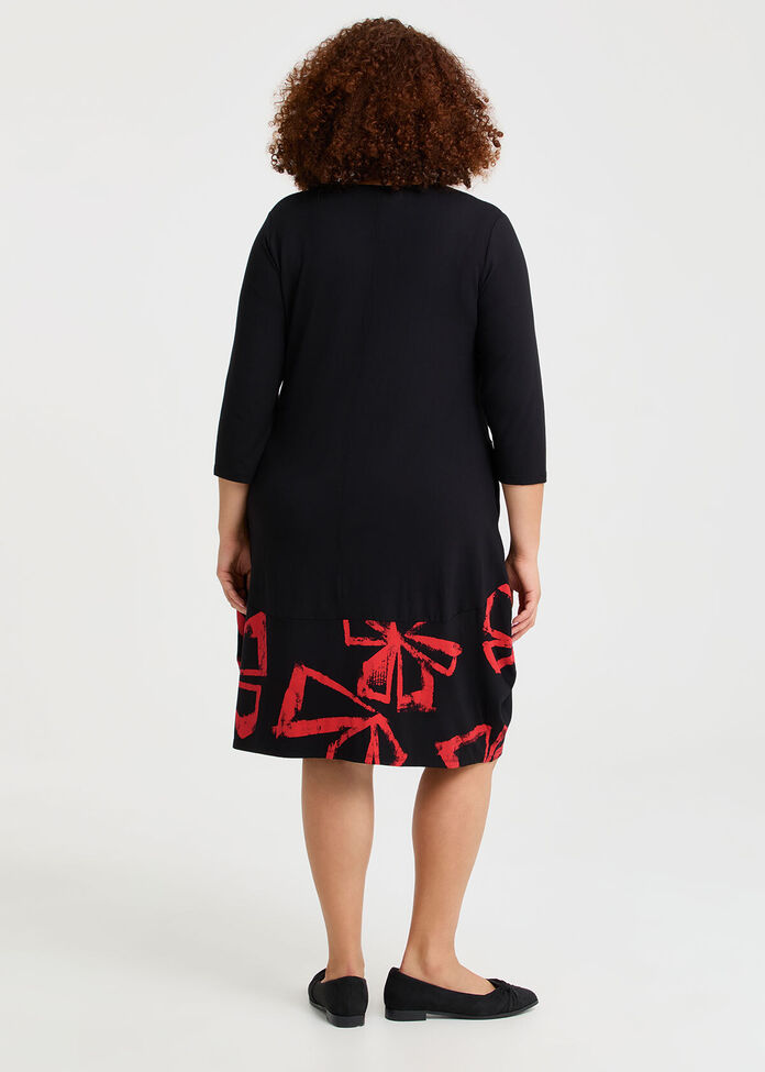Rhapsody Spliced Natural Dress, , hi-res