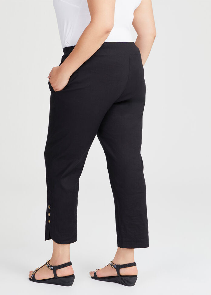 Lisa Slim Pant Black Pattern Humus Tannin main image 0