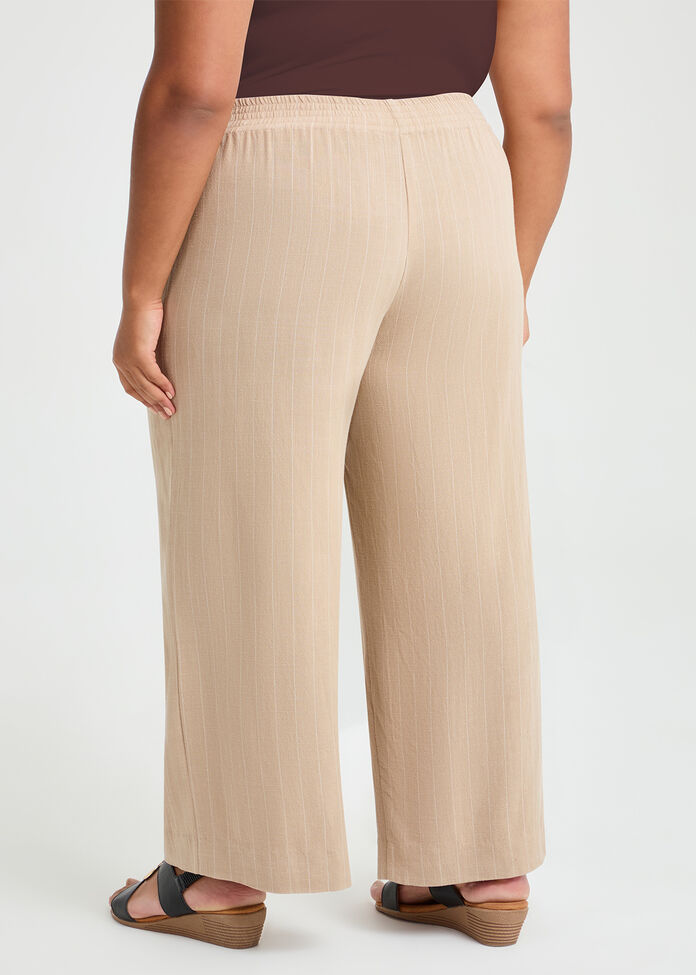 Bienne Natural Pinstripe Pant, , hi-res