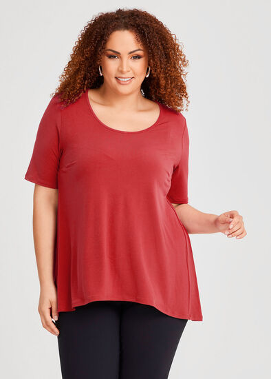 Plus Size Strive Scoop Neck Top