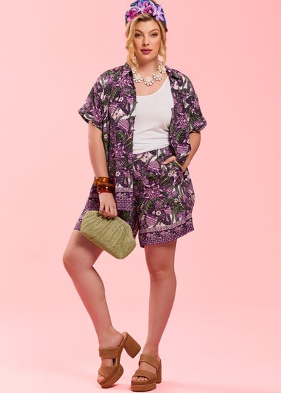 Plus Size Catalina Natural Ginger Short