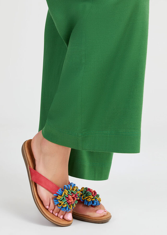 Floral Toe Post Sandal, , hi-res