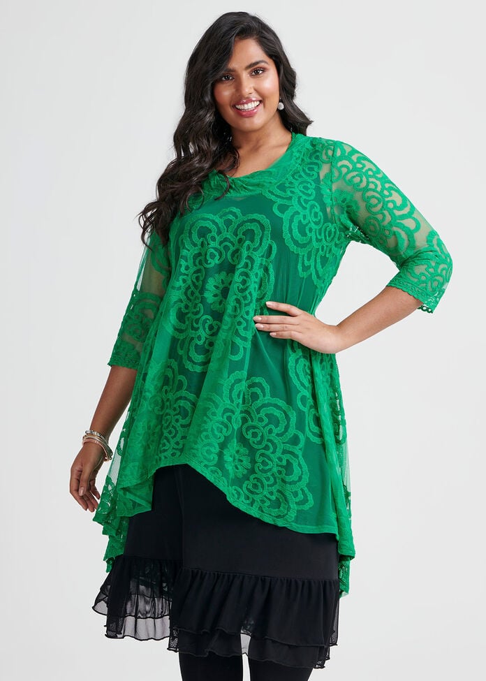 Green With Envy Tunic, , hi-res