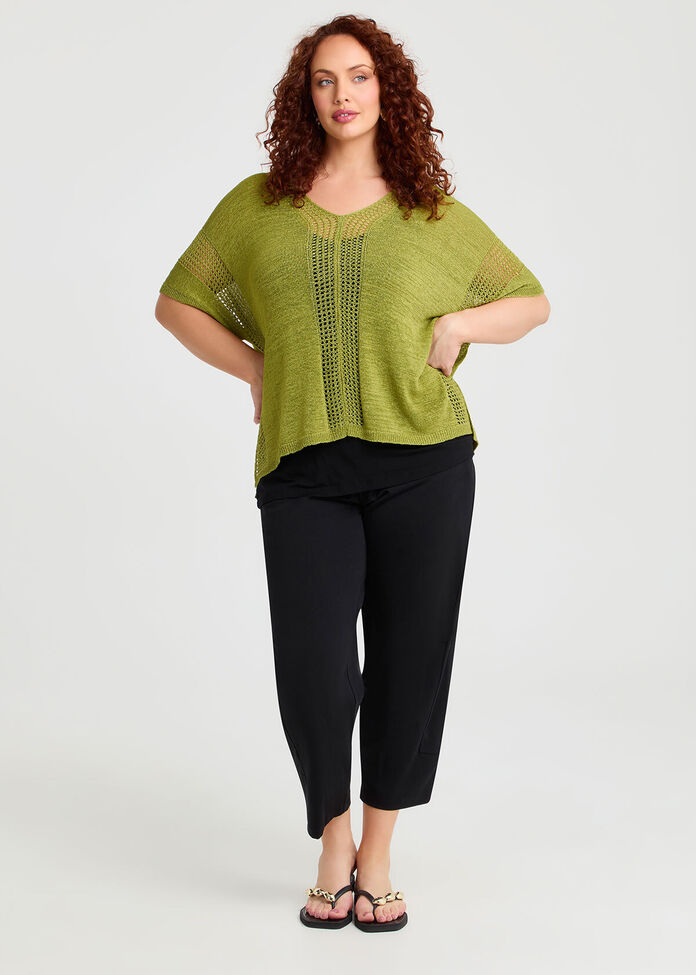 Pointelle Detail Natural Jumper, , hi-res