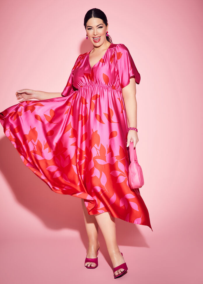 Shop Plus Size Lady Kate Midi Cocktail Dress, Red Taking Shape AU