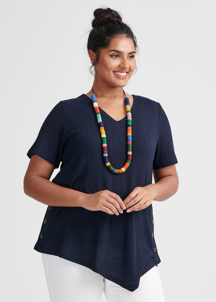 Summer Waffle Top, , hi-res