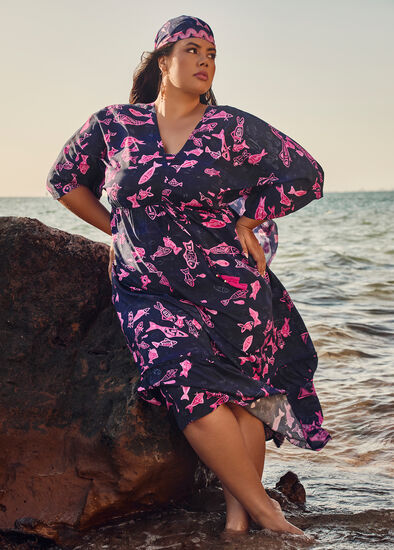 Plus Size Elverina Daba Maxi Dress