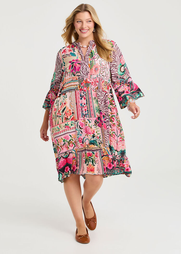 Natural Brooke Dress, , hi-res
