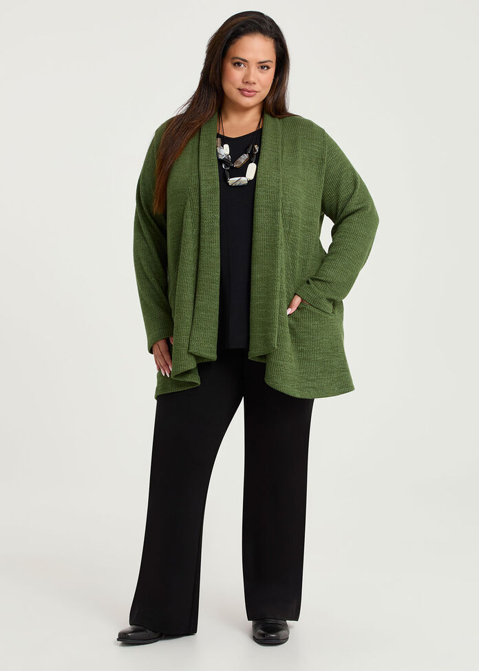 Shawl Collar Snug Cardigan, , hi-res