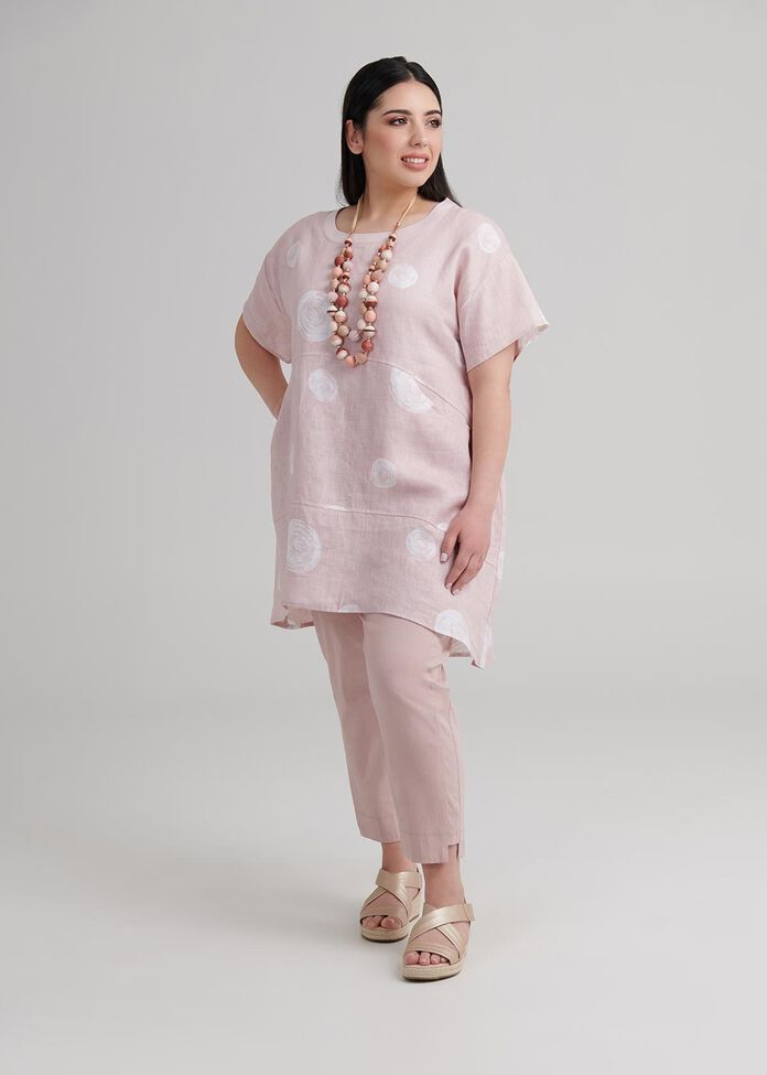 Circle Linen Tunic, , hi-res