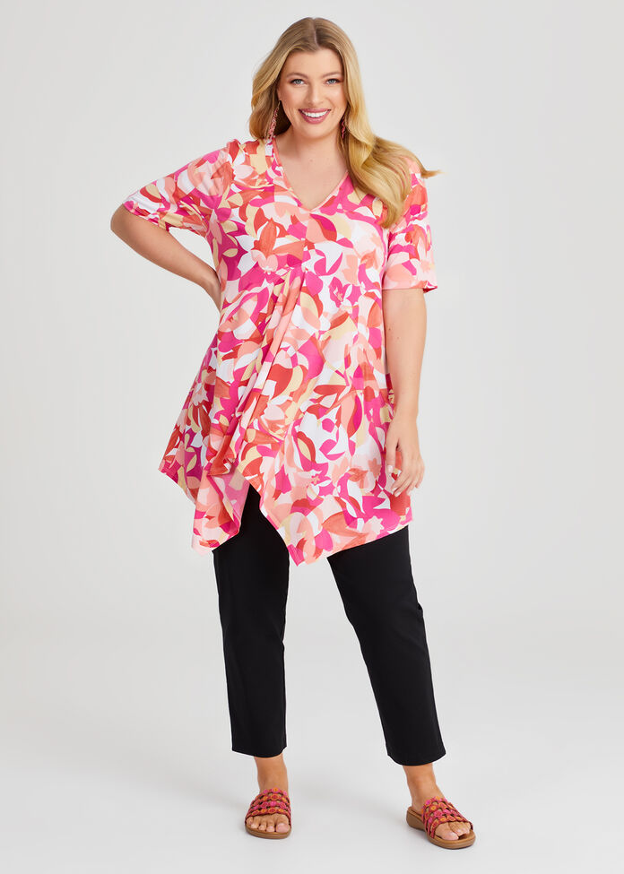 Candy Drape Front Top, , hi-res