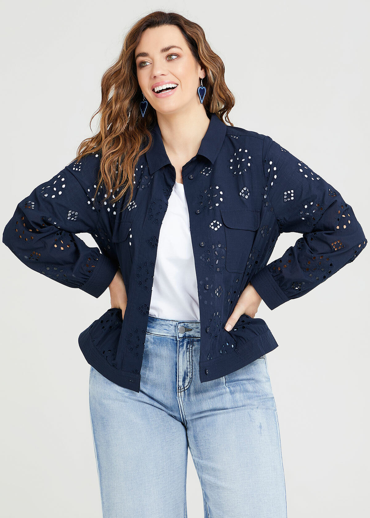 Broderie jacket deals