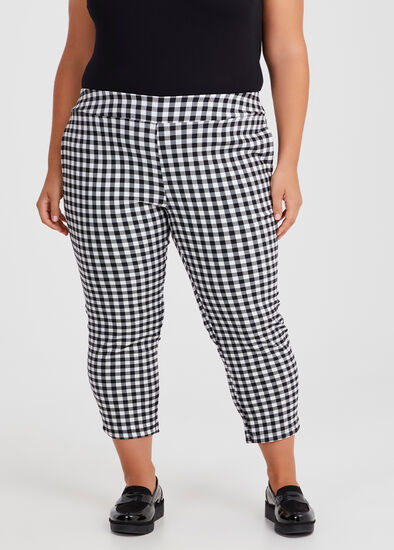 Plus Size Petite Checkmate Stretch Pant