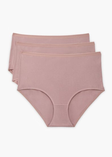 Plus Size 3 Pack Bamboo Full Briefs