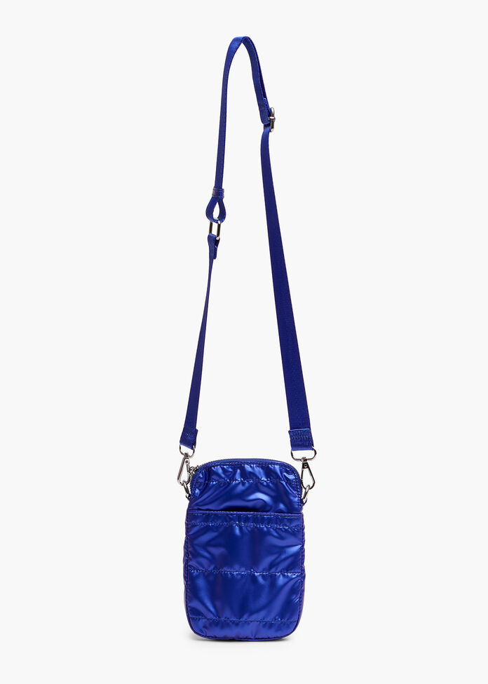 Small Soft Crossbody Bag, BLUE, hi-res