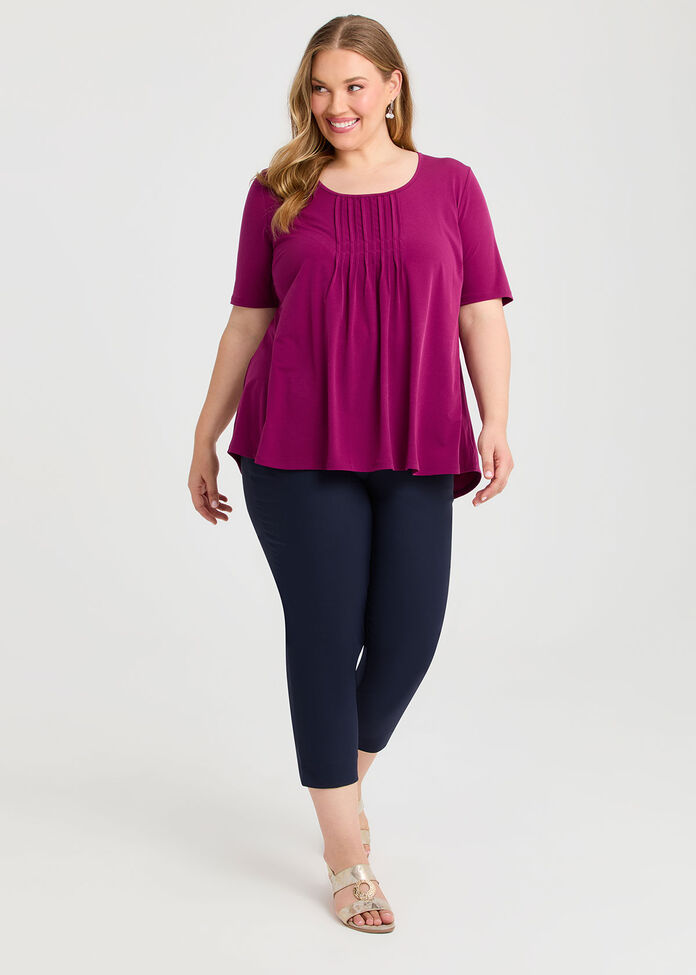 Pintuck Detail Top, , hi-res