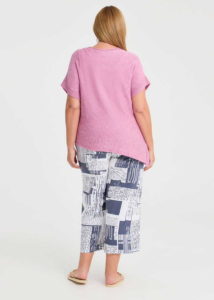 Lurex Boatneck Cotton Blend Knit, , hi-res