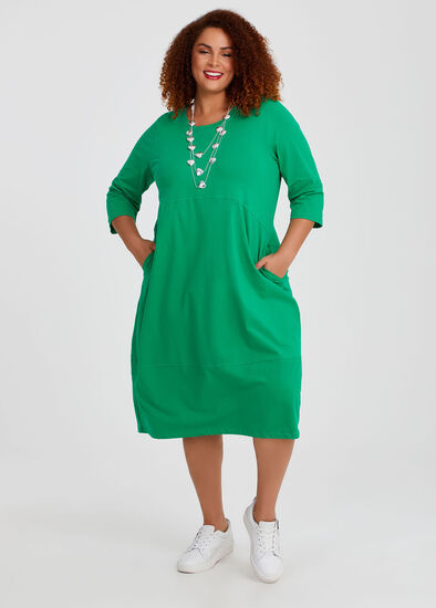 Plus Size Cotton Talia Tulip Dress