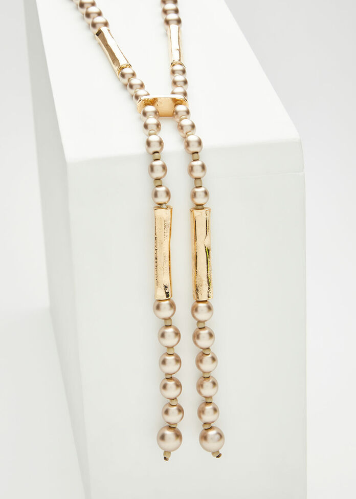 Bronze Pearl Necklace, , hi-res