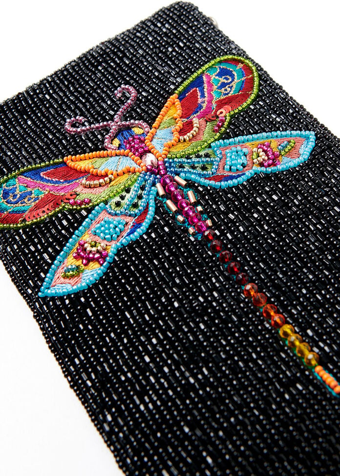 Dragonfly Beaded Bag, , hi-res