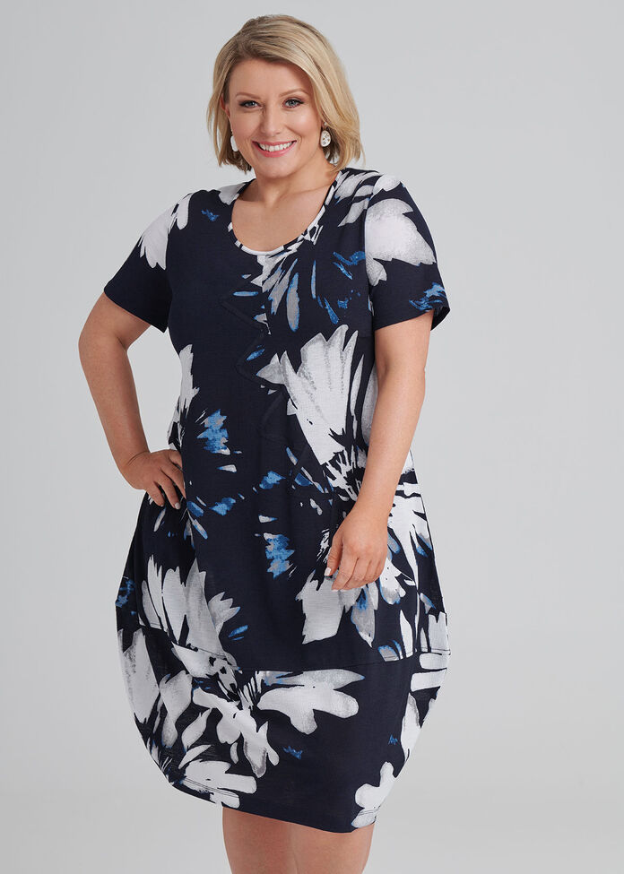 Indigo Vibes Dress, , hi-res