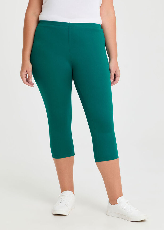 Good Earth Australian Cotton Crop Legging, , hi-res