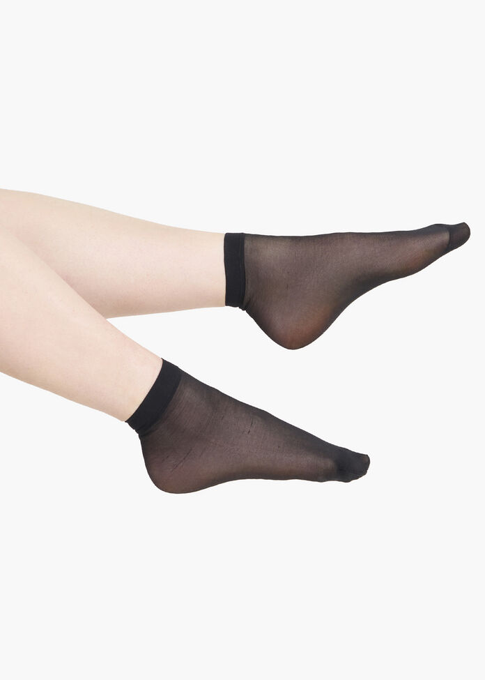 3 Pack 20 Denier Sheer Socks, , hi-res