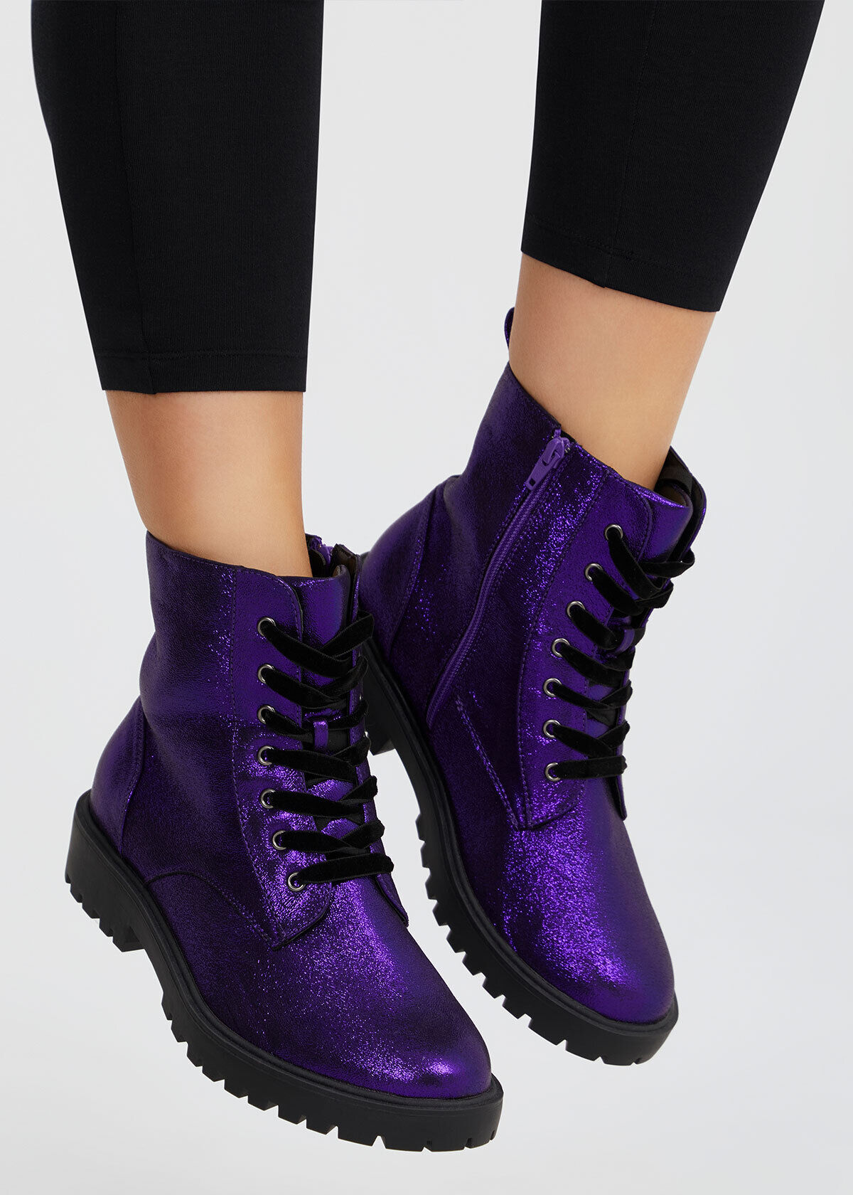 【新品未使用】gajess Glitter Camisole purple 脇高パステルフラワーノンワイヤーブラジャーショーツセット