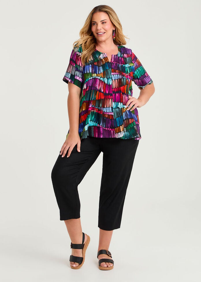 Polly Pintuck Natural Top, , hi-res