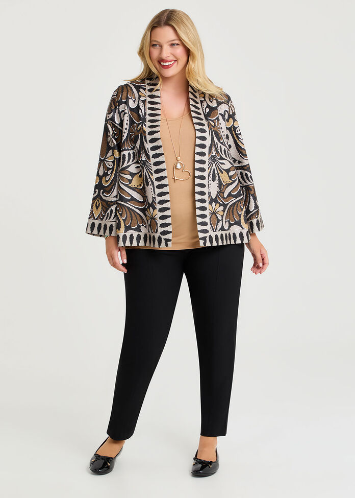 Plisse Reversible Jacket, PRINT, hi-res