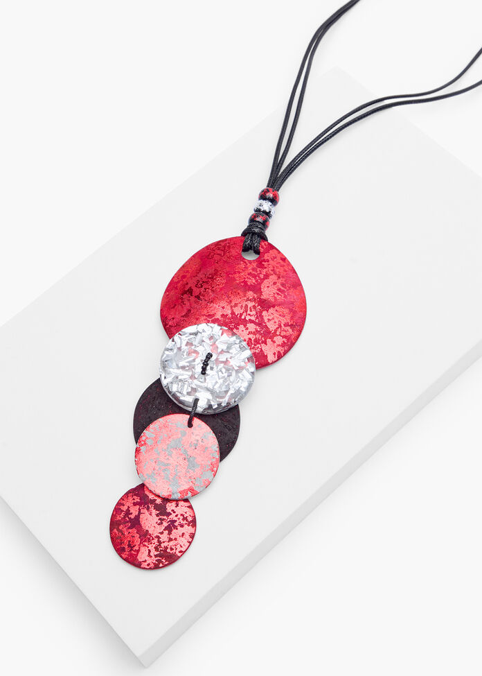 Metallic Foil Necklace, , hi-res