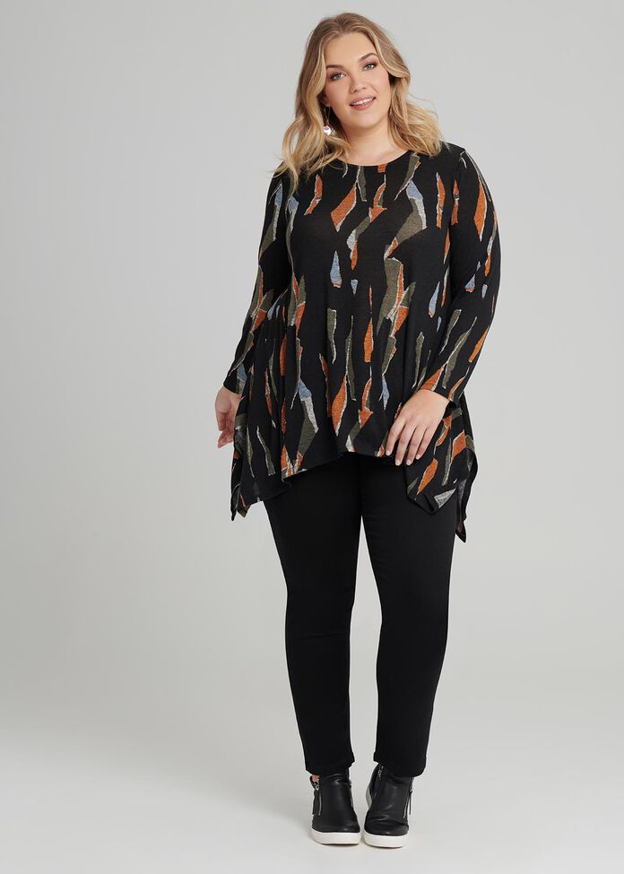Abstract Sunset Tunic, , hi-res