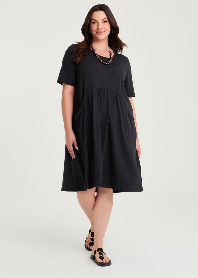 Natural Empire Line Dress, , hi-res