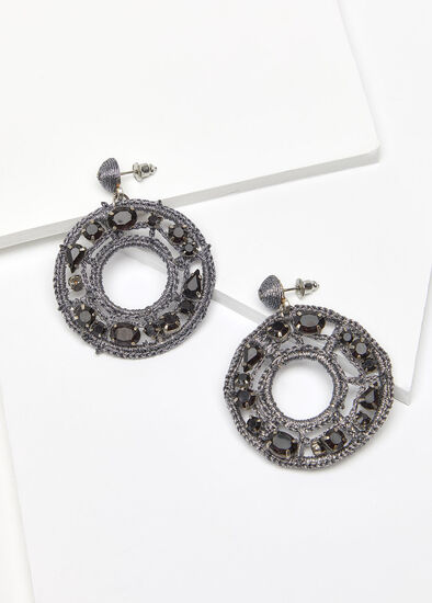 Crochet Crystal Earrings