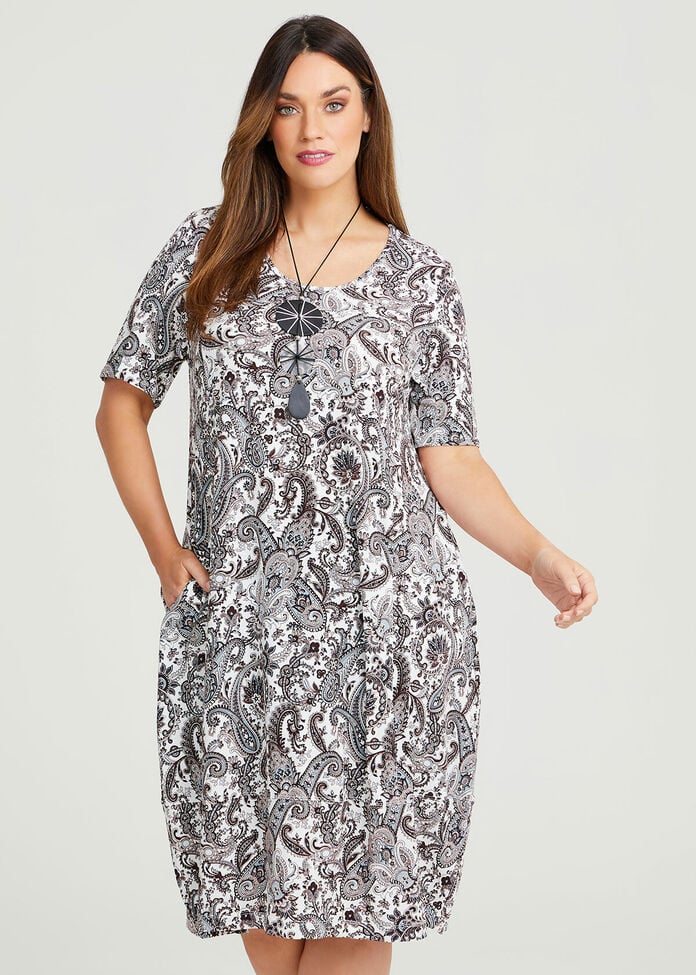 Shop Plus Size Pepper Paisley Dress in Multi | Taking Shape AU