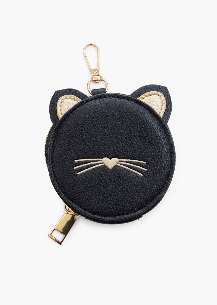 Cat Zip Coin Purse, , hi-res
