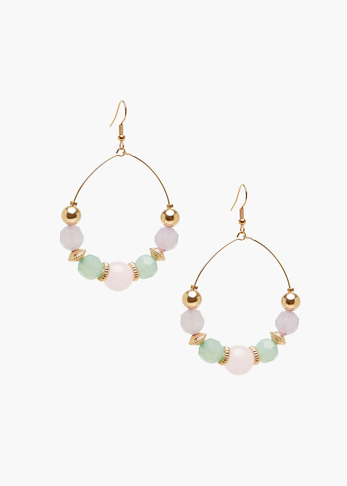 Resin Vibes Hoop Earrings, , hi-res