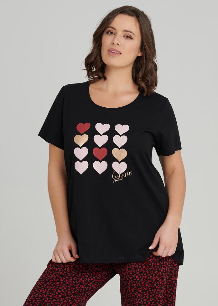 Love Story Pj Top, , hi-res