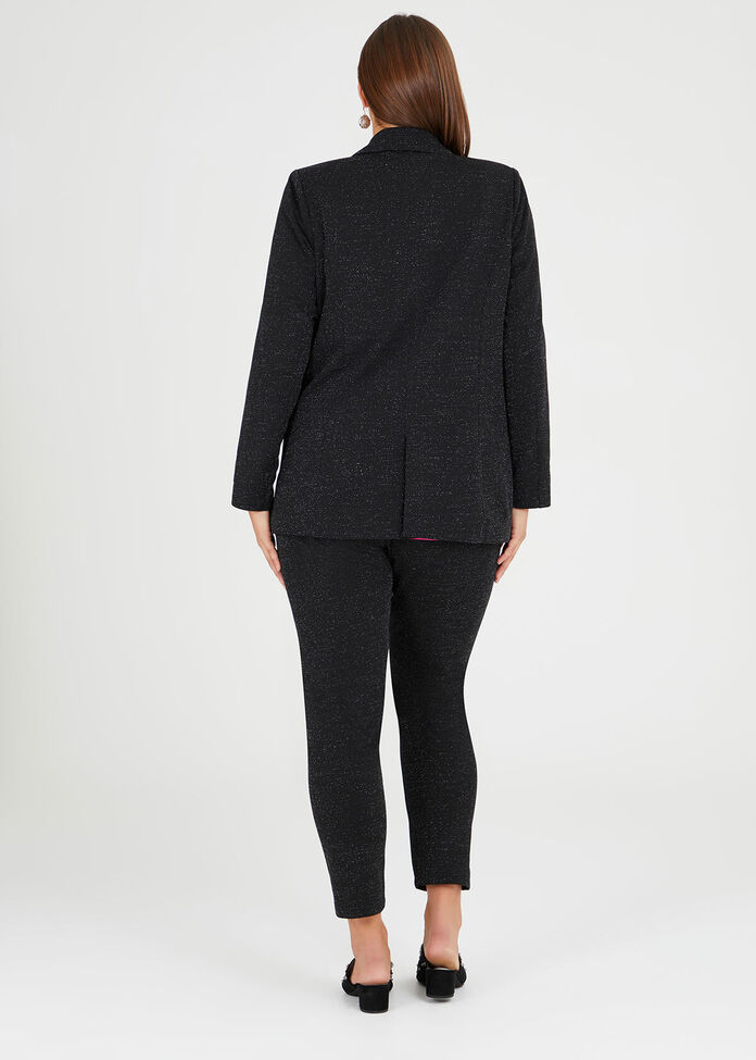 Shop Plus Size Natalie Lurex Jacket in Black | Taking Shape AU