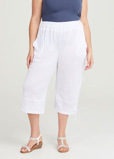 Plus Size Summer Essential Crop Pant
