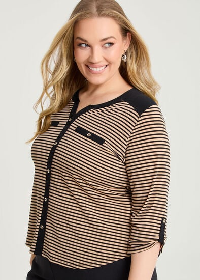 Plus Size Mae Stripe Top