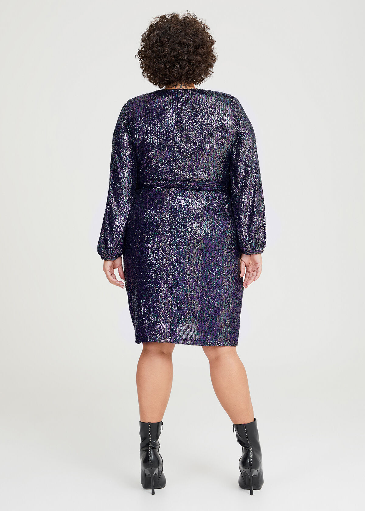 Sequin crossover dress 2025