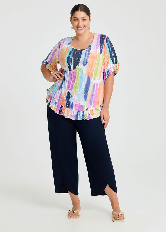 Salsa Bamboo & Foil Crush Top, , hi-res