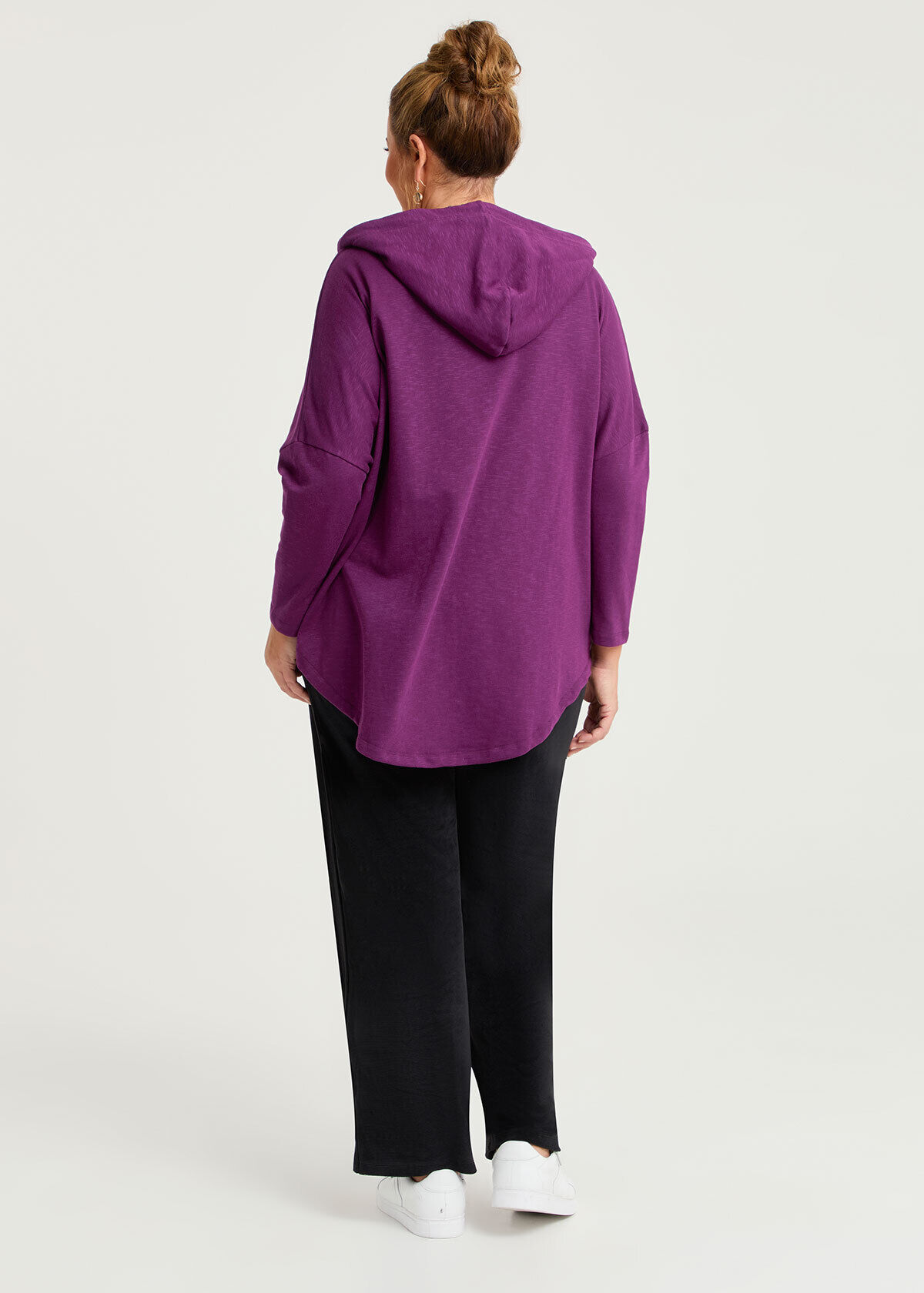 Shop Plus Size Hooded Zip Cape, Red | Taking Shape AU