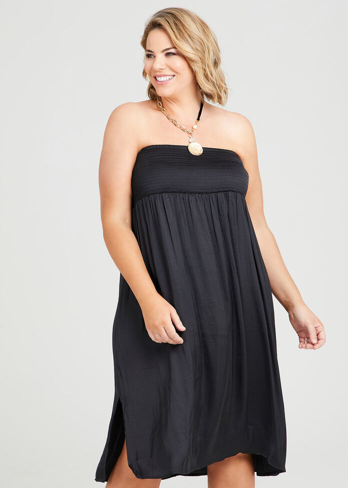 Shop Plus Size Luxe Harlow Straight Skirt in Black | Sizes 12-30 ...