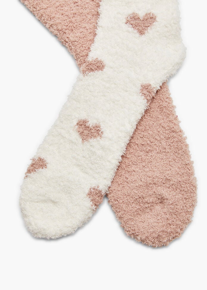 2 Pack Fluffy Bed Socks, , hi-res