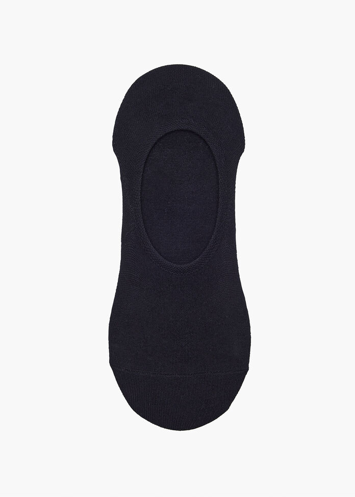 5 Pack Black Bamboo No Show Socks, , hi-res